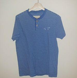 Men's Blue Striped T-shirt